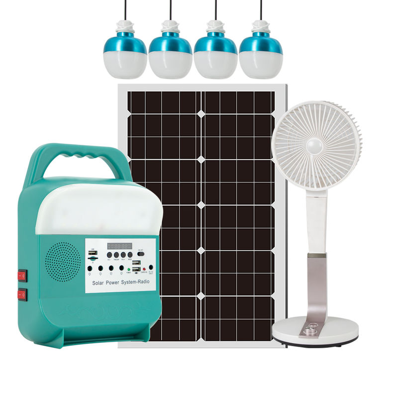 Sistema energetico di Mini Portable Solar Home Lighting Mp3 per la lega di alluminio all'aperto