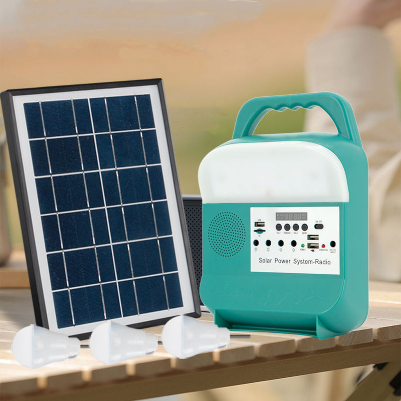 Sistema leggero domestico solare portatile all'aperto Kit Mini Power Led Charging Monocrystalline