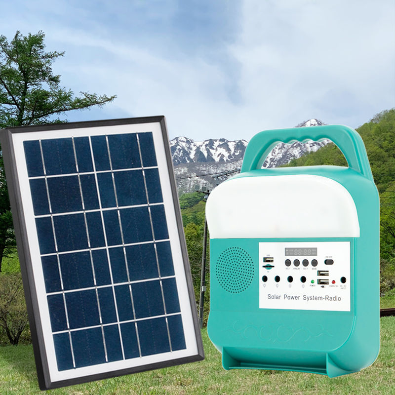 Sistema 6000mah di Mini Power Solar Home Lighting per Kit Inverter Off Grid dell'interno