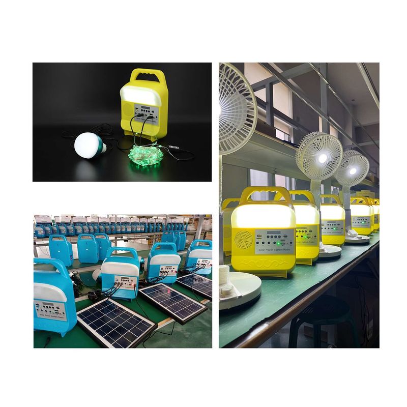 Sistema energetico portatile di Mini Solar Power Lighting Kits con l'altoparlante e la radio del BT