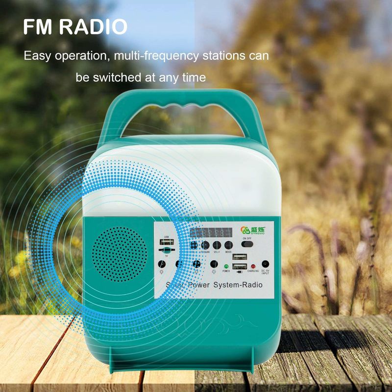 Sistema energetico portatile di Mini Solar Power Lighting Kits con l'altoparlante e la radio del BT