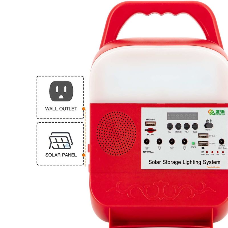 Il sistema energetico solare domestico dell'accensione di CC 12v Mini Portable 25w aumenta la casa portatile Mp3