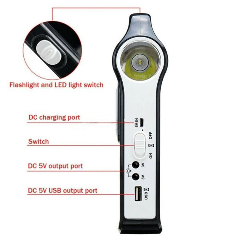 Pannello portatile per kit di illuminazione a energia solare ad alta efficienza Mini Off Grid per la casa