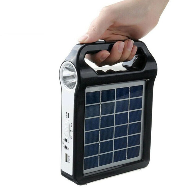 Pannello portatile per kit di illuminazione a energia solare ad alta efficienza Mini Off Grid per la casa