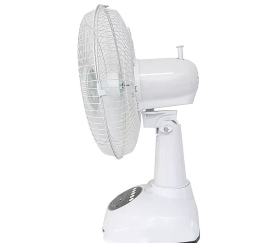 Incarico a 12 pollici del fan ricaricabile solare portatile elettrico della Tabella della funzione della Banca di potere