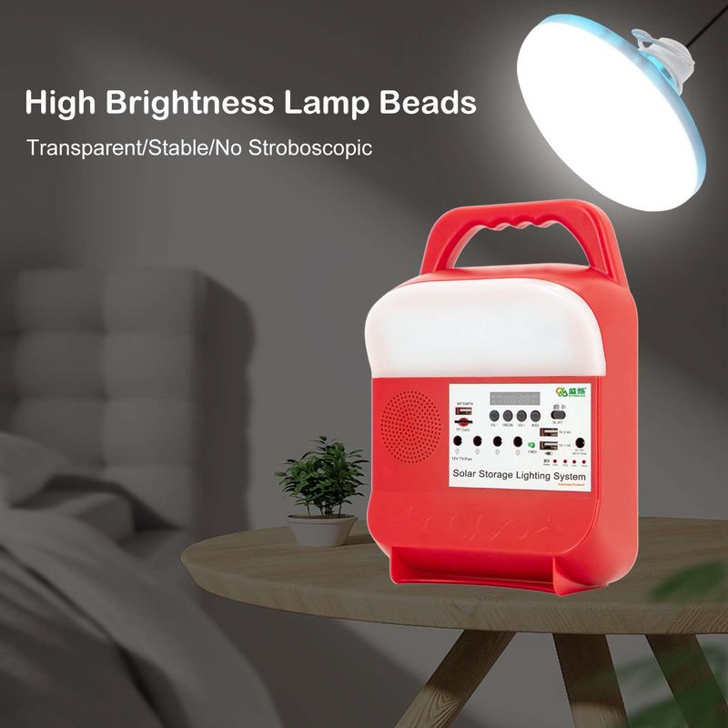 Piccolo sistema energetico portatile domestico di illuminazione di Mini Solar Powered Supply Backup con il LED