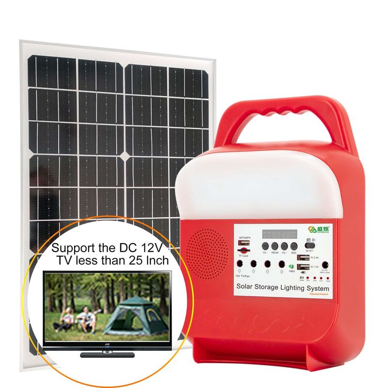 Proiettore solare portatile tutto della luce di avvertimento del lavoro della Camera in un sistema Kit With Data Cable