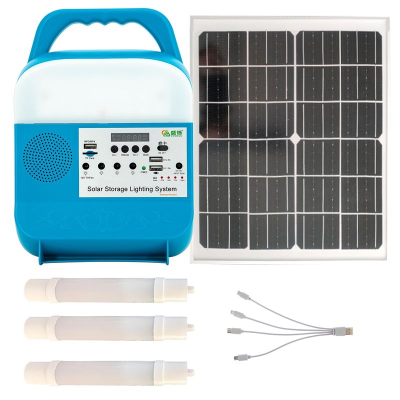 Corredi di Mini Portable Solar Power Light con una radio di 3 LED per l'Africa rurale