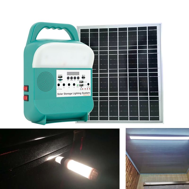 Il LED alimentato solare portatile all'aperto accende il piccolo sistema di illuminazione di immagazzinamento dell'energia 16W