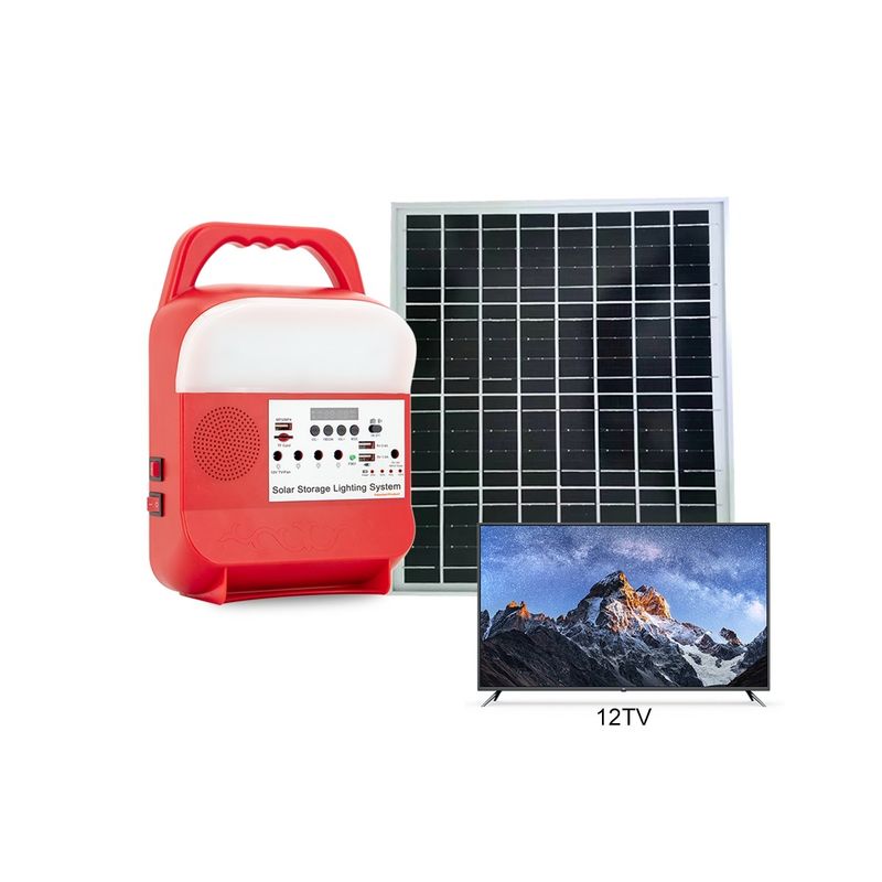 Piccola luce di campeggio solare ricaricabile della batteria che carica il pannello principale domestico di energia della lampadina all'aperto