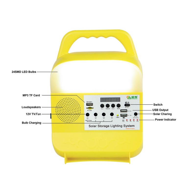 Lanterne di campeggio di carico principali autoalimentate solari ricaricabili portatili delle lampade del Usb delle luci di emergenza della lampada Ip65 per la casa all'aperto