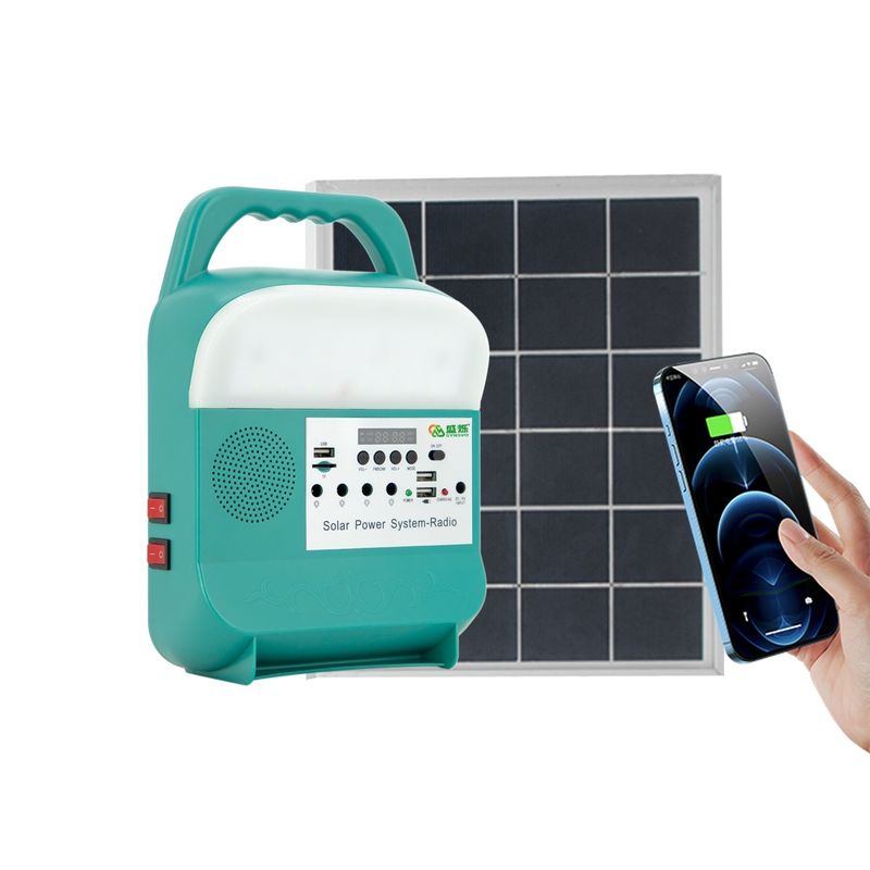 l'energia solare 9W che accende le lampadine del corredo LED mura il caricatore portatile SRE-689 del telefono della stazione