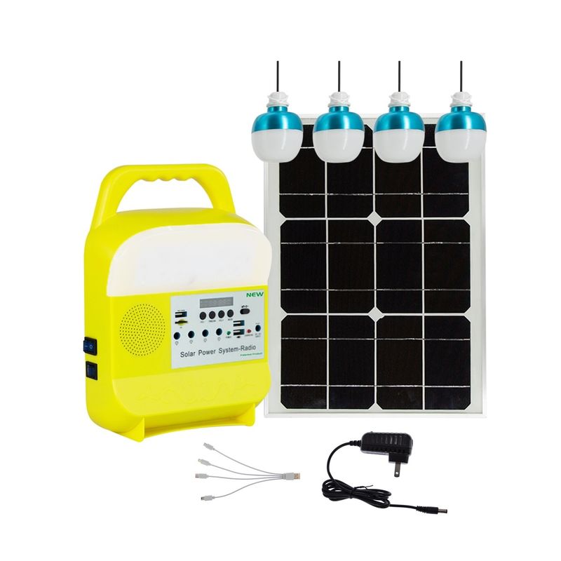 Luce di emergenza principale solare portatile ricaricabile con la funzione 20W della Banca di potere della lampadina di CC