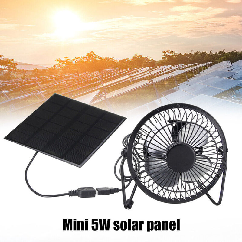 Fan solare di USB del caricatore della batteria ricaricabile del fan portatile elettrico multifunzionale del pavimento ricaricabile