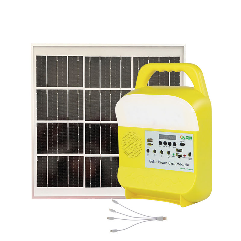 Sistema solare Kit For Home Use delle radio di accensione alimentata di Mini Portable Solar Charging Station con il fan