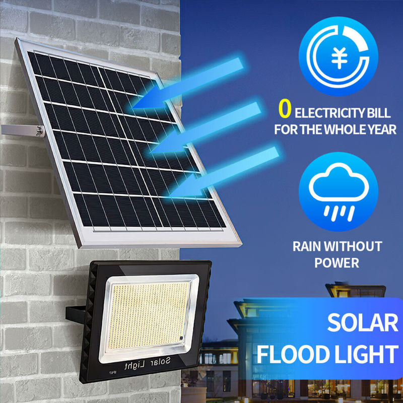 il giardino solare impermeabile dell'inondazione 3000lm accende il proiettore all'aperto del sensore di moto dell'ABS LED