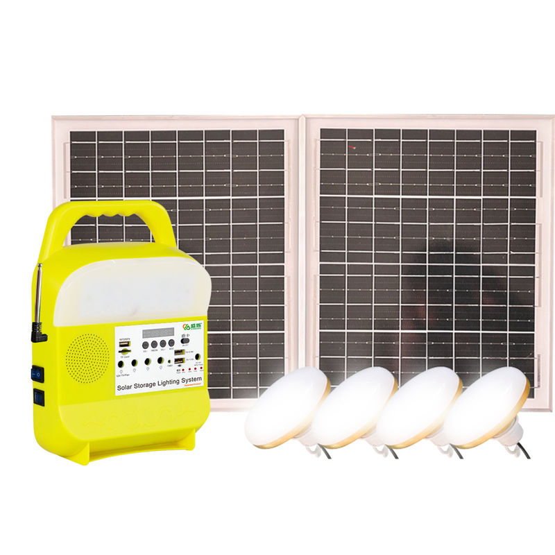 la lampada del corredo LED di 45W 16V Mini Small Solar Lighting System con 4 lampadine recinta Outdoor