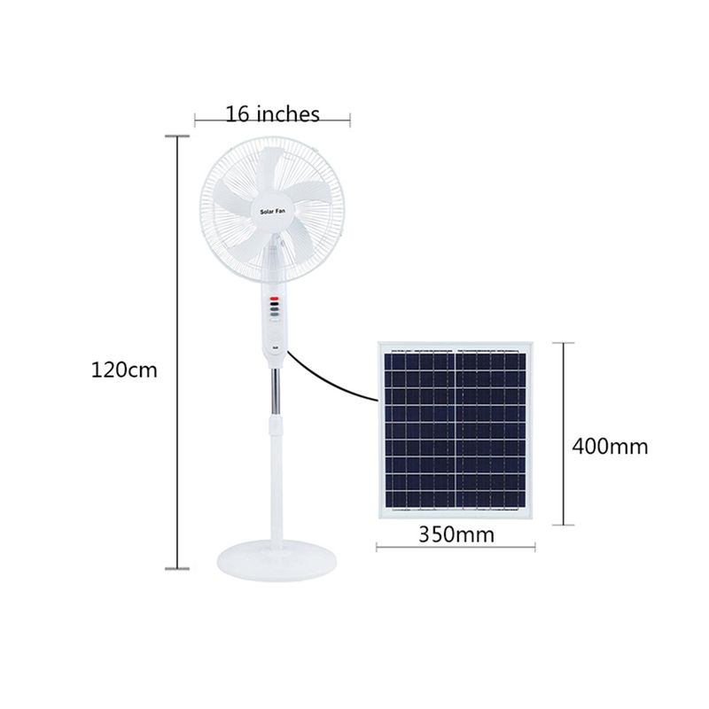 25W ingranaggi all'aperto autoalimentati solari ricaricabili del vento della batteria al litio 3 del fan 18650 con il pannello