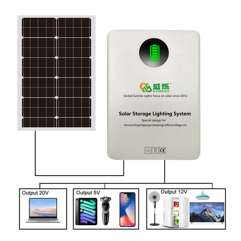 sistema fissato al muro di immagazzinamento dell'energia di 300W PV con il generatore del pannello solare 60W