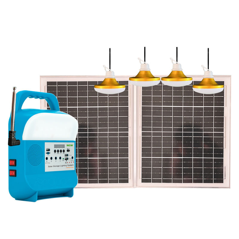 Un sistema leggero domestico solare di 818 LED con la valutazione IP65 per la centrale elettrica solare portatile del fan e della TV