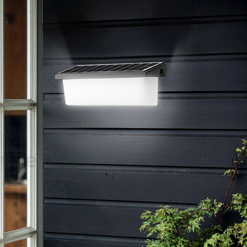 4100K Neutro Bianco Lampade Solari Da Parete Esterno 8-10 Ore di Lavoro LED Lampade Solari Da Parete Esterno Giardino Portico