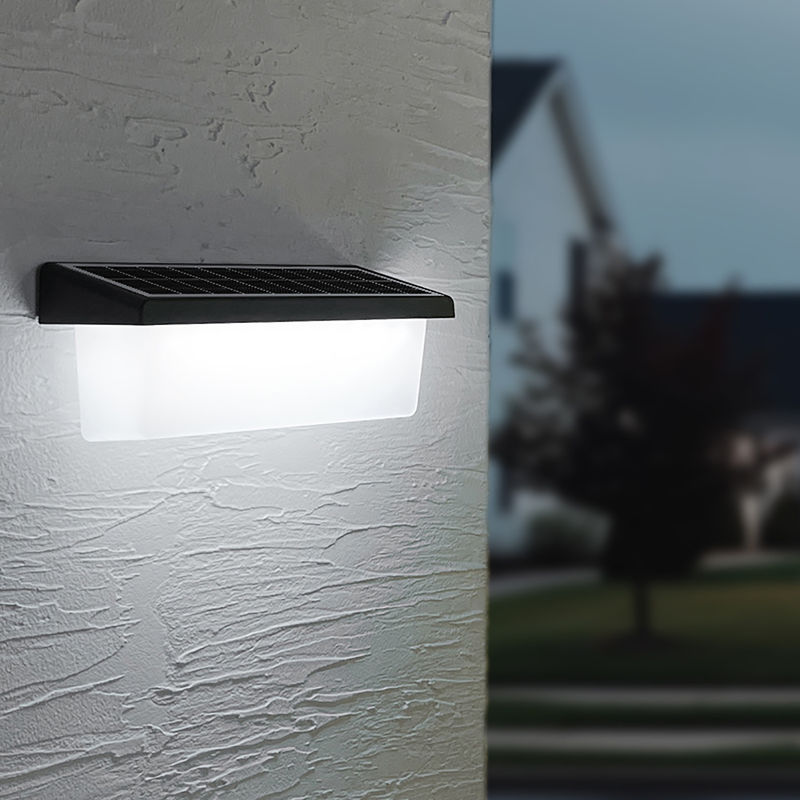 1 anno di garanzia luci solari per pareti esterne ABS+PC materiale luci per giardini solari per pareti esterne LED