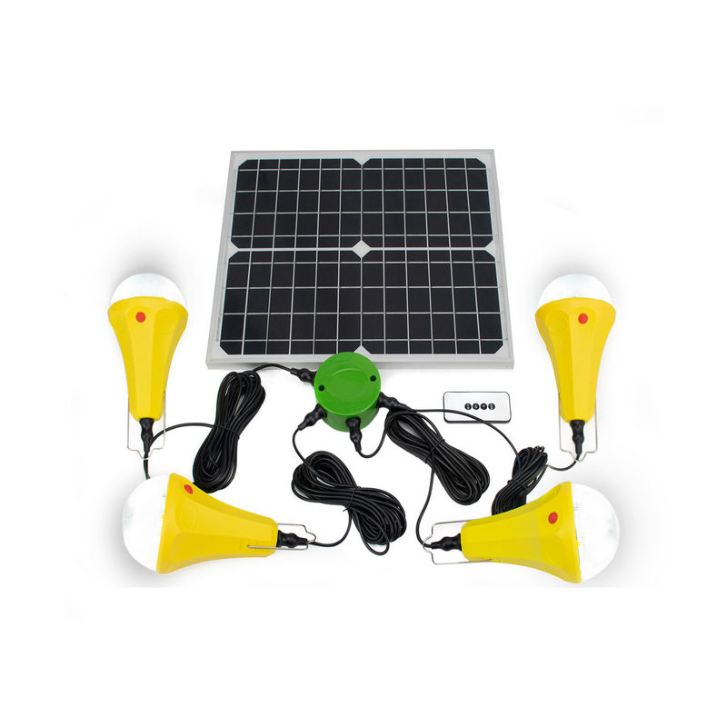 4PCS luce solare con interruttore e pannello solare mono 25W per esterni