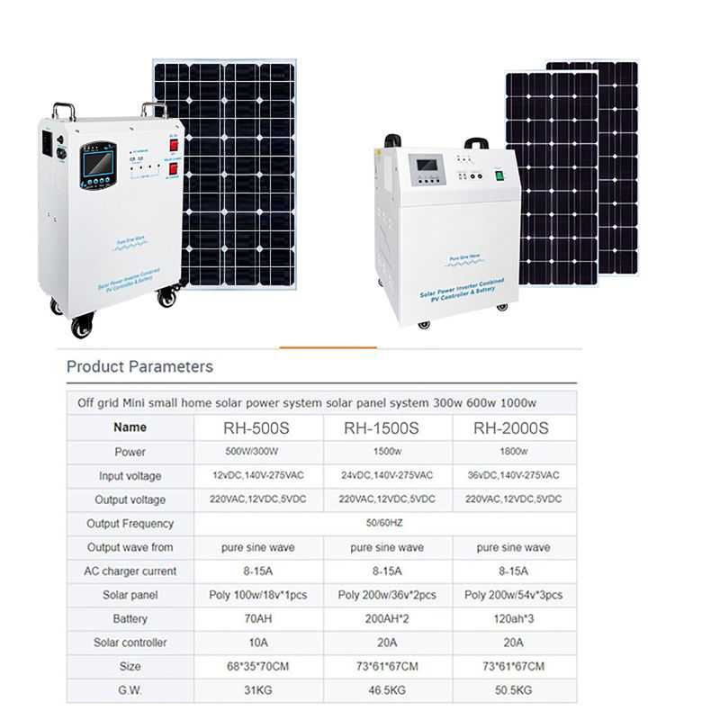 Generatore di energia a 5 kW a pannello solare 12vdc/24vdc/48vdc Batteria Voltaggio