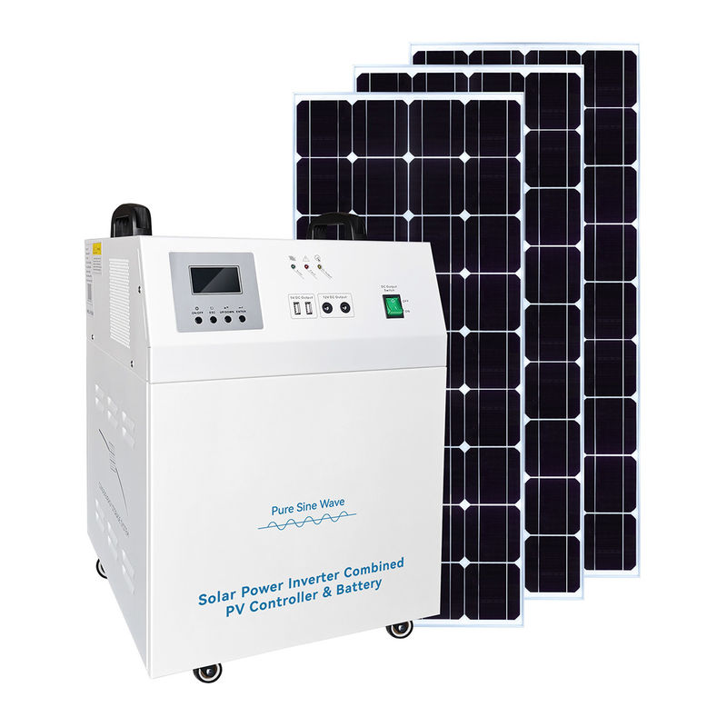 Generatori di pannelli solari da 100 W 50Hz/60Hz con sistema di alimentazione per illuminazione a batteria con certificazione ISO