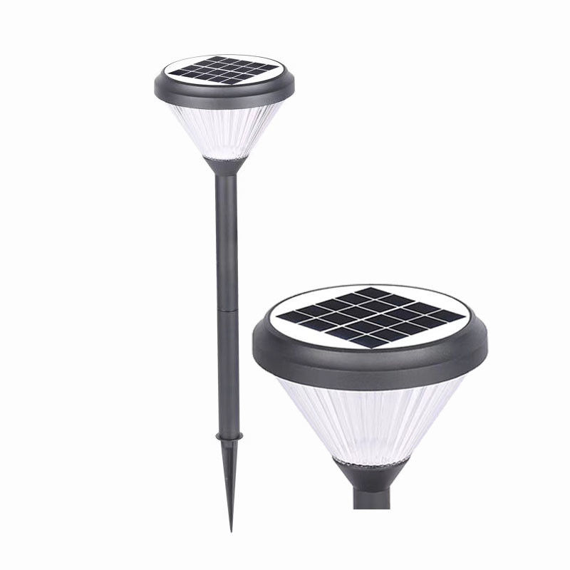 Decorazione di vendita calda Luci solari a led per esterni impermeabili Luci da giardino con faretti per prato