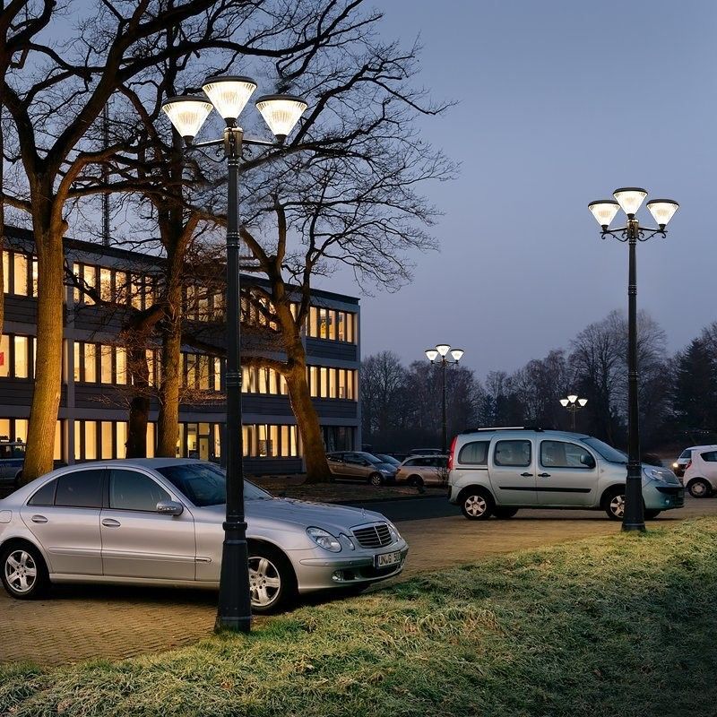 Il giardino solare LED del paesaggio di IP65 della luce solare all'aperto di via accende 3 lampade cape