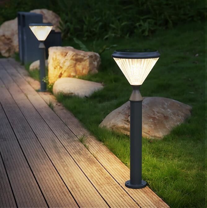 20ah le luci solari del giardino della villa 3W hanno dipinto Matte Outdoor Landscape Gate Decoration