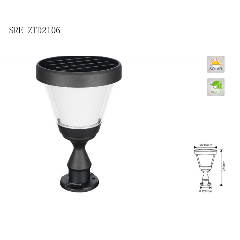Lampada impermeabile della colonna della decorazione LED Soalr della luce della colonna della luce solare del giardino