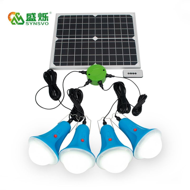 CCC 50000 ore 435Lum 12V Kit di illuminazione solare con controllo remoto Mini pannello solare batteria sistema di alimentazione dell'illuminazione