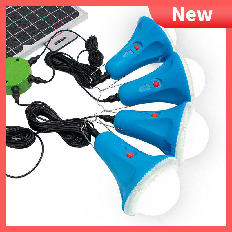 CCC 50000 ore 435Lum 12V Kit di illuminazione solare con controllo remoto Mini pannello solare batteria sistema di alimentazione dell'illuminazione