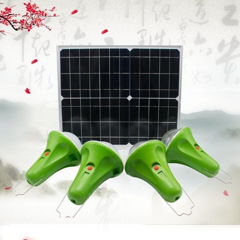 CCC 50000 ore 435Lum 12V Kit di illuminazione solare con controllo remoto Mini pannello solare batteria sistema di alimentazione dell'illuminazione