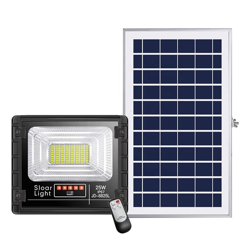 Sensore di moto solare all'aperto della luce di inondazione del giardino del LED alimentato con controllo leggero astuto