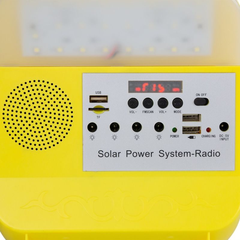 Sistema d'accensione portatile del pannello solare del sistema solare di CC per il caricatore solare domestico