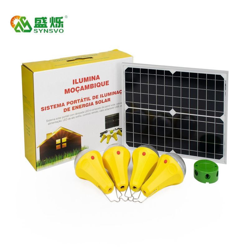 435lum telecomandato Mini Home Lighting System solare 14Hours ad orario di lavoro 48Hours