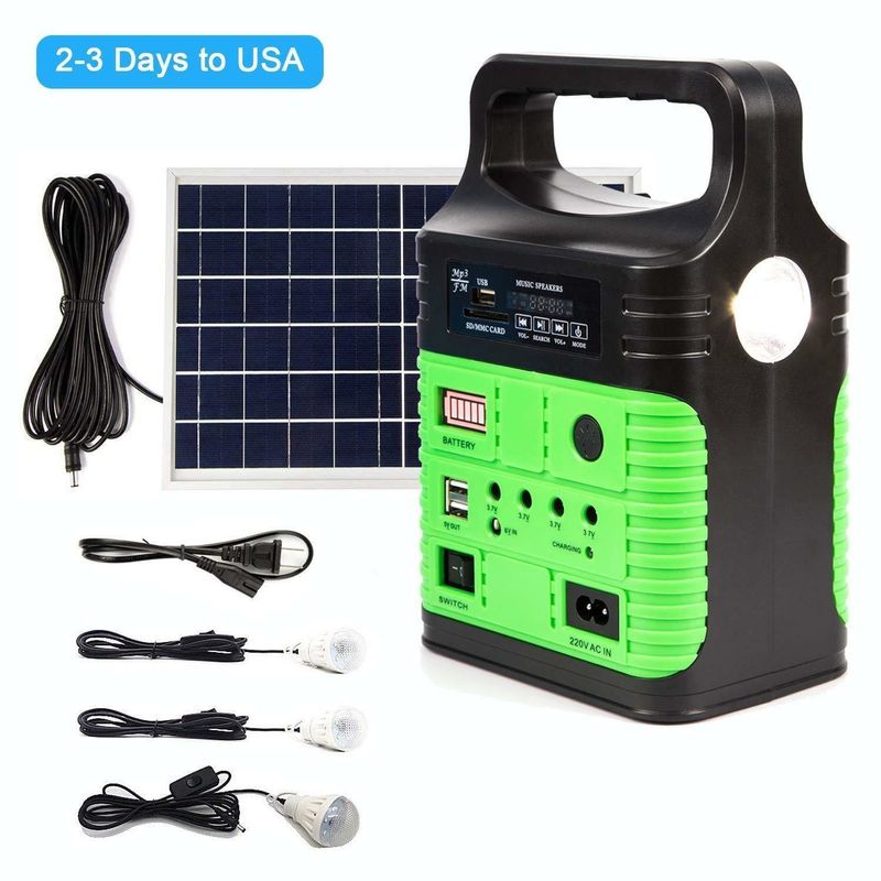 Corredo solare della radio solare di FM fuori dalla luce domestica solare Kit Global Sunrise Lights del sistema solare 10W di griglia