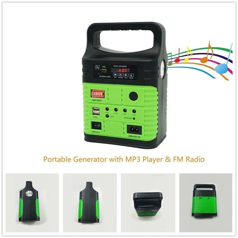Corredo solare della radio solare di FM fuori dalla luce domestica solare Kit Global Sunrise Lights del sistema solare 10W di griglia