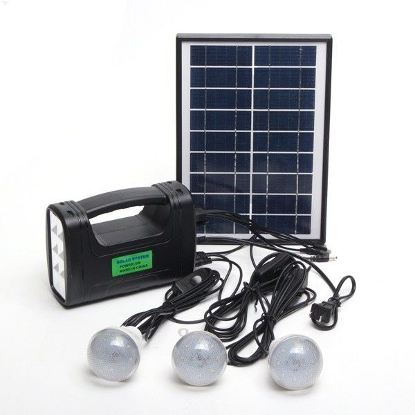 Illuminazione solare dell'interno Kit With di 12PCS SMD LED 3W 4W 5W	4Ah Batttery acido al piombo