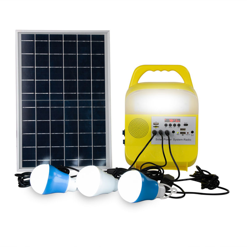 Corredi solari all'aperto del pannello solare del sistema di illuminazione della lampadina di plastica 9W*3PCS per le luci del giardino