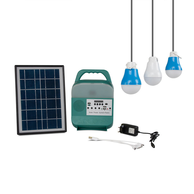 Corredi solari all'aperto del pannello solare del sistema di illuminazione della lampadina di plastica 9W*3PCS per le luci del giardino