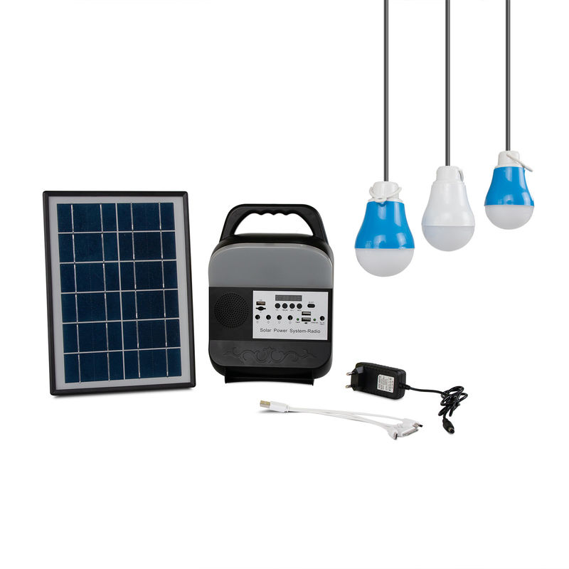 Corredi solari all'aperto del pannello solare del sistema di illuminazione della lampadina di plastica 9W*3PCS per le luci del giardino