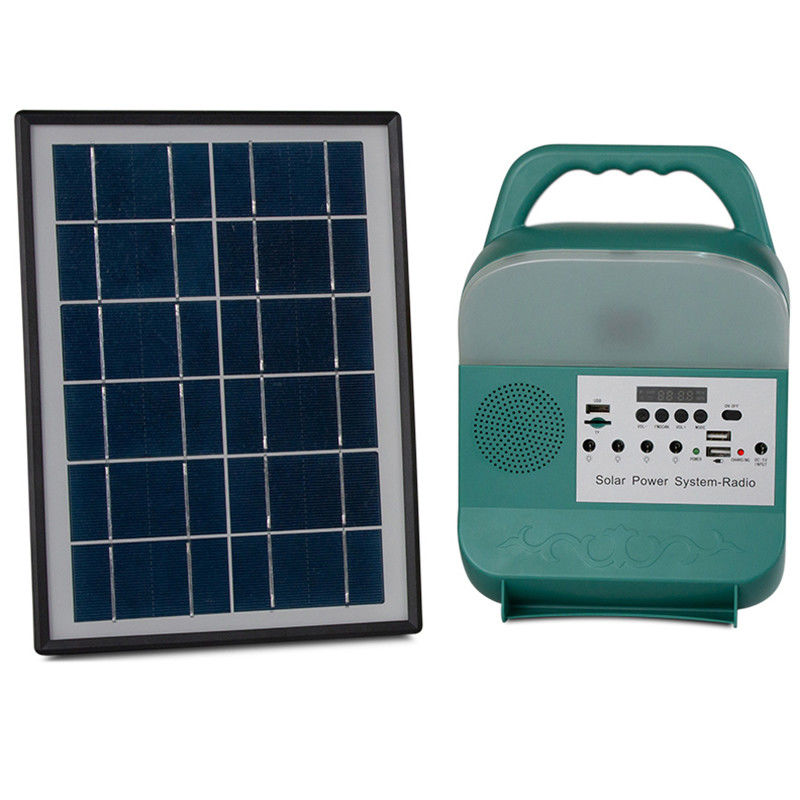Semplice installazione Portatile luce solare per campeggio FM/MP3 Funzione 3W Potenza della lampada