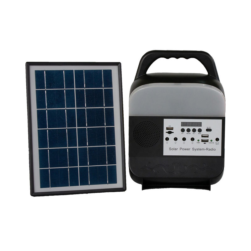 Luci leggenti variopinte domestiche solari portatili del sistema di illuminazione di 6 volt con il pannello solare