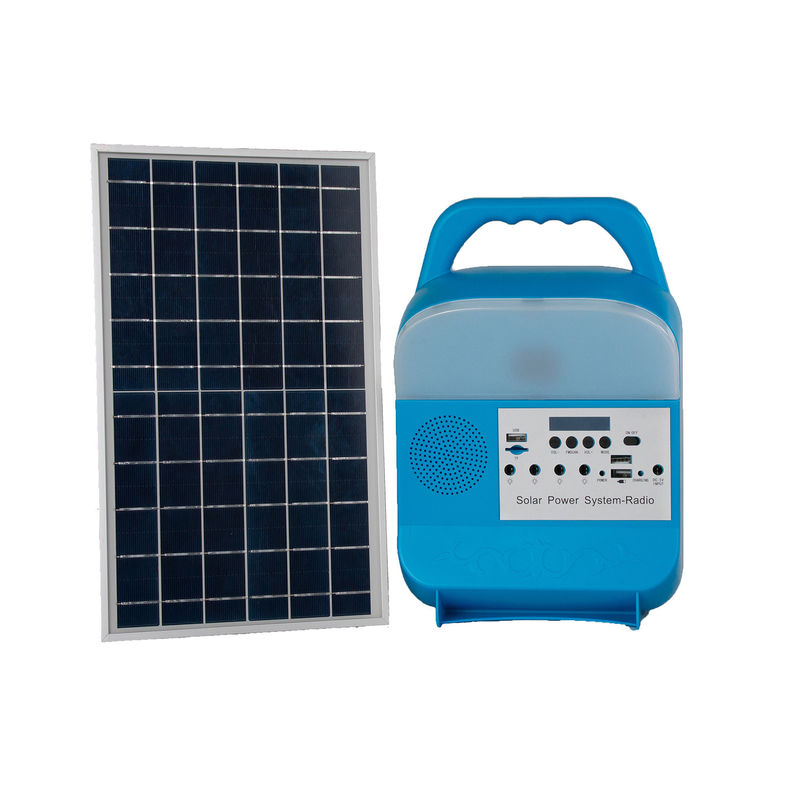Luci di campeggio principali solari all'aperto opache dipinte del sistema energetico del pannello solare della radio di FM