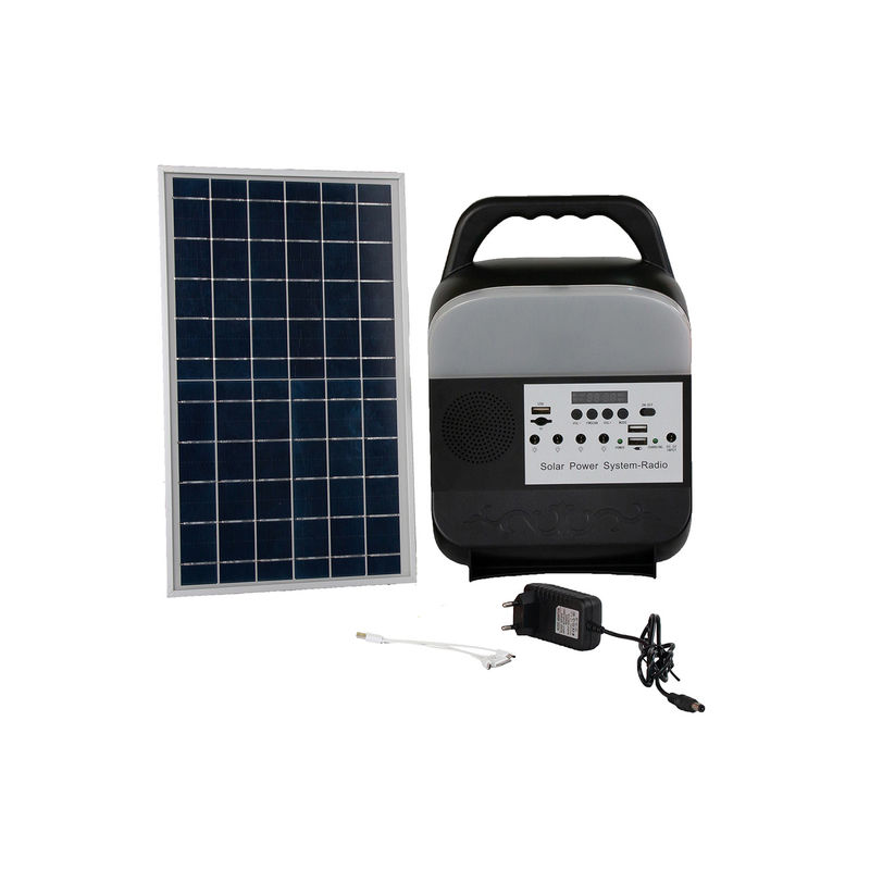 Luci di campeggio principali solari all'aperto opache dipinte del sistema energetico del pannello solare della radio di FM