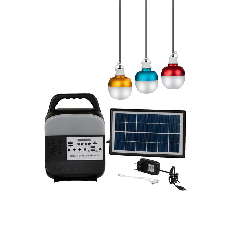 Pannello principale ricaricabile solare di energia solare della lampada di emergenza della lampadina con l'insieme dell'interno della lampadina delle luci solari della lampadina